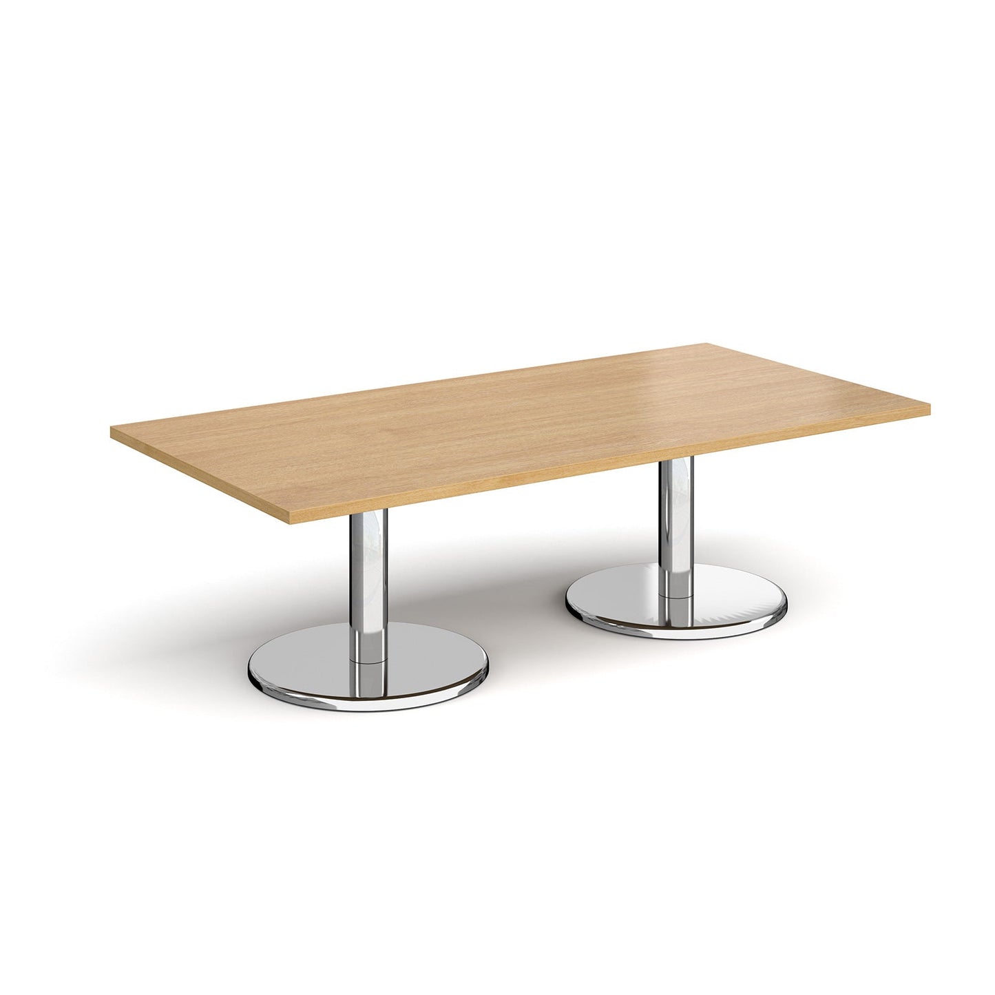 Pisa rectangular coffee table with round bases