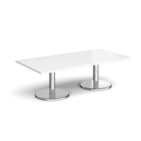 Pisa rectangular coffee table with round bases