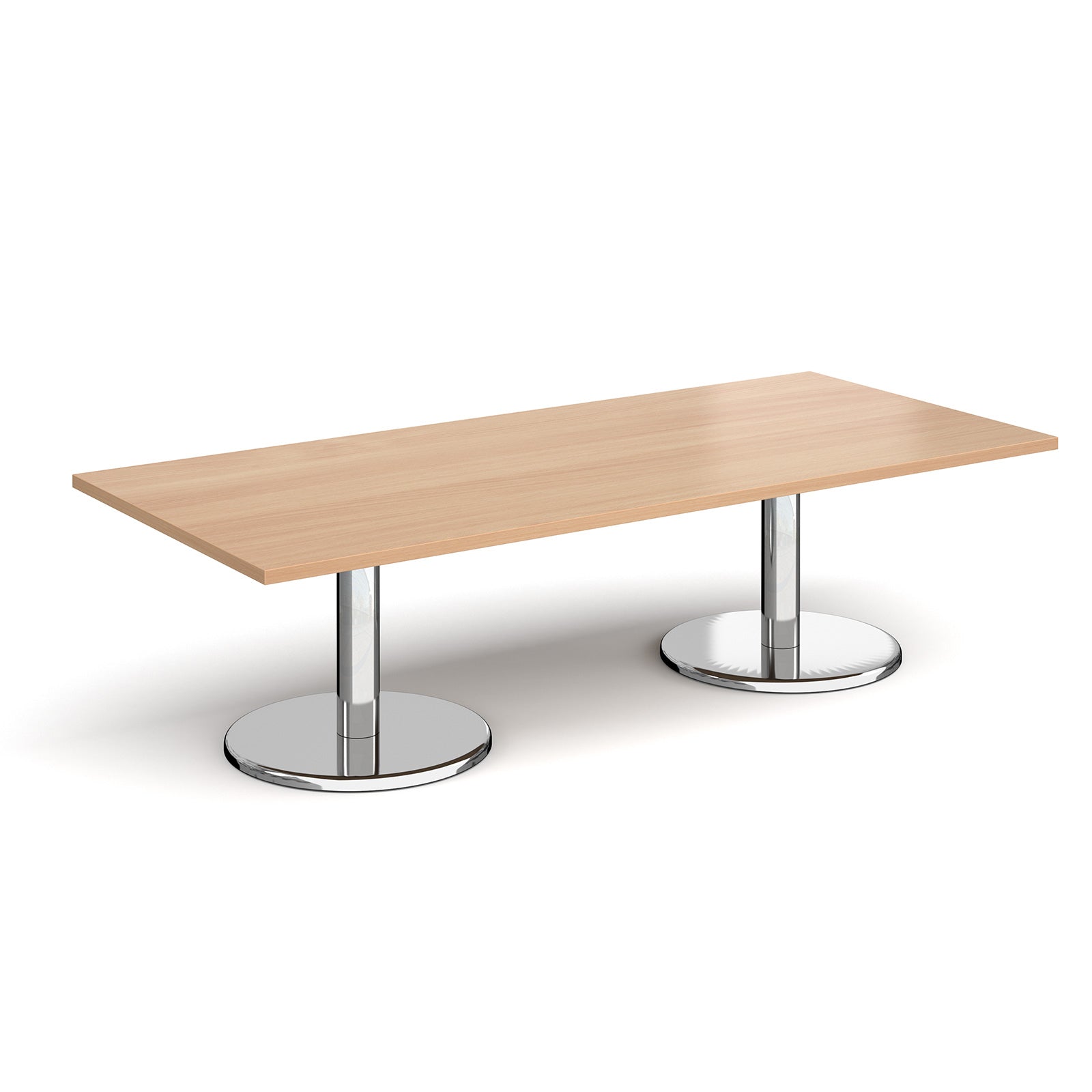 Pisa rectangular coffee table with round bases