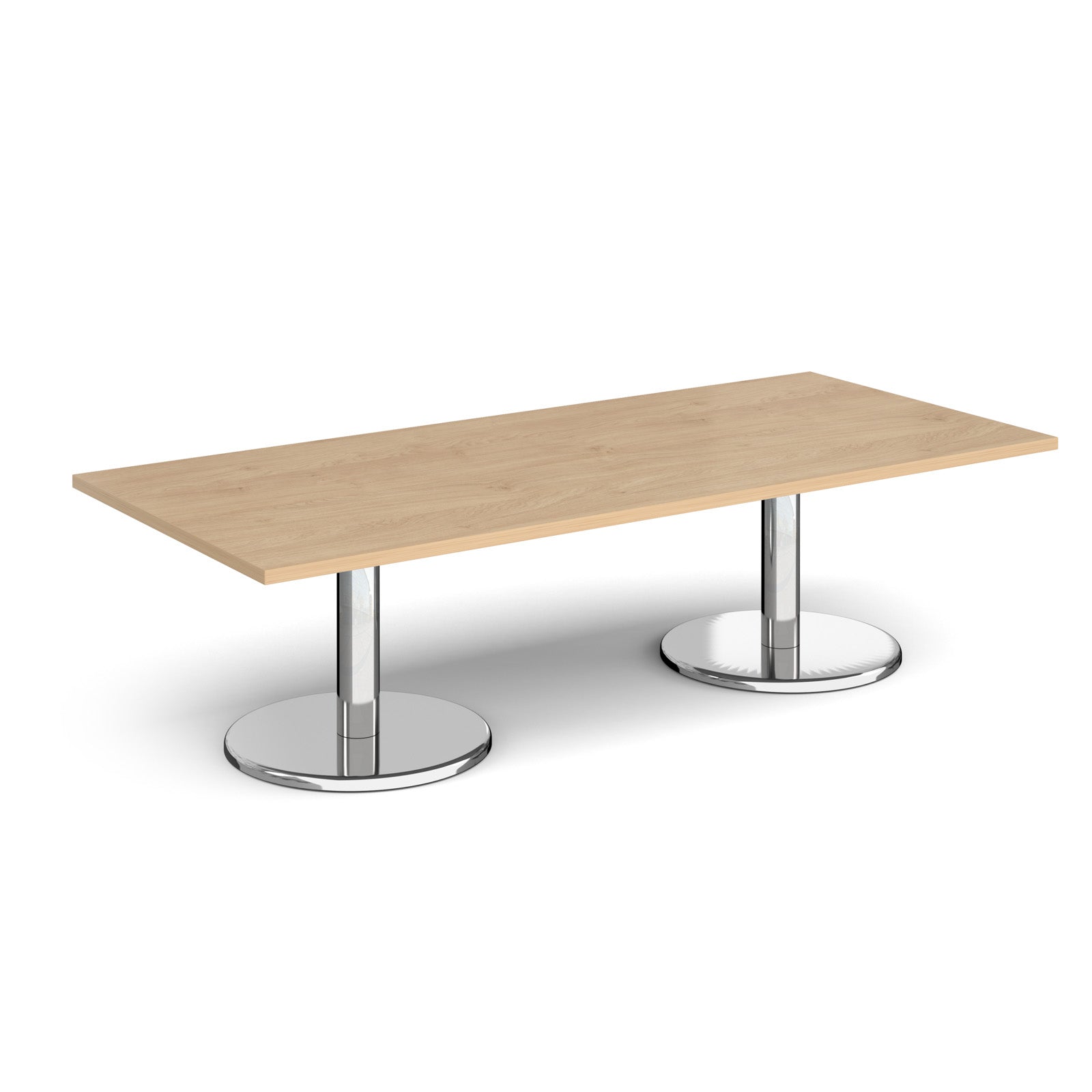 Pisa rectangular coffee table with round bases