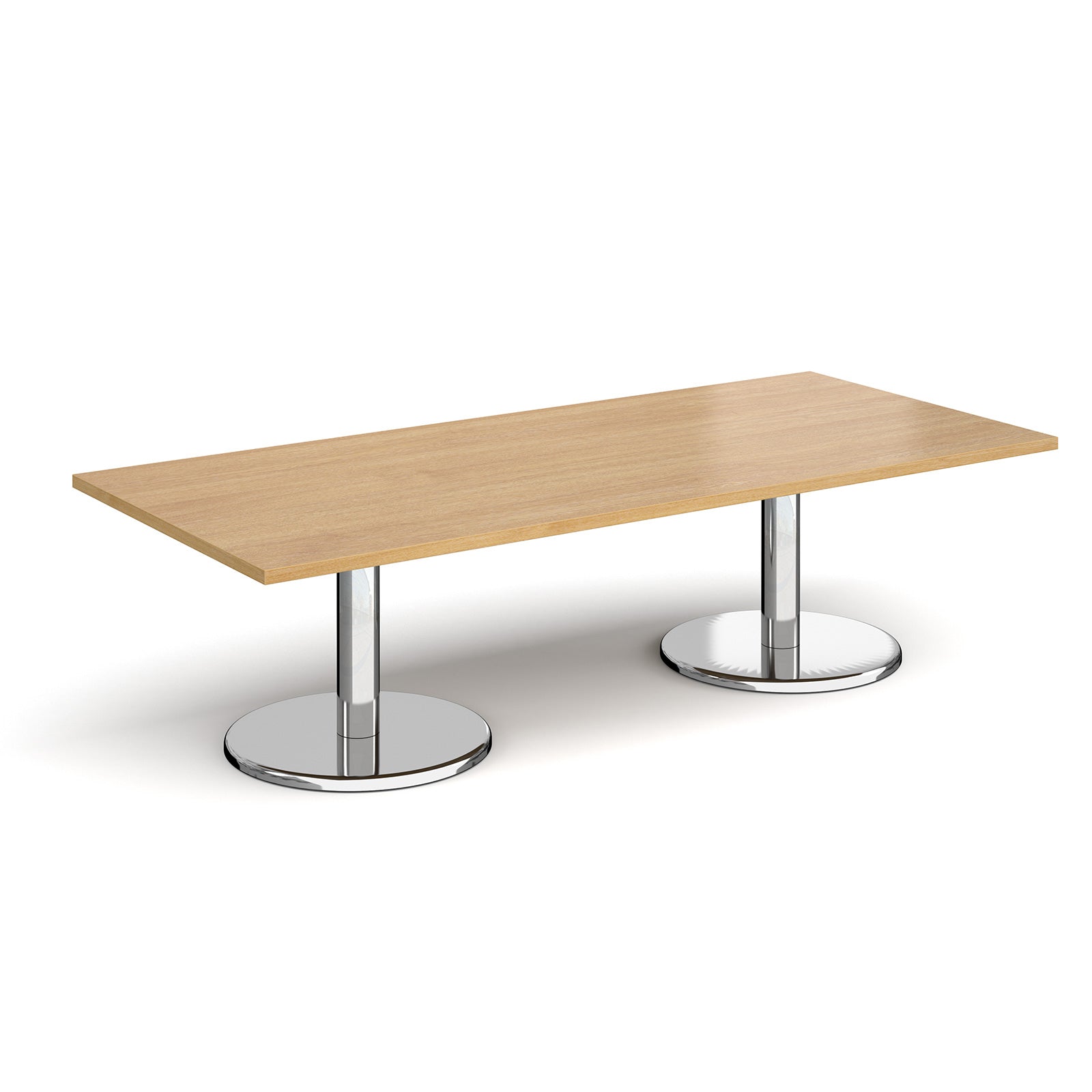 Pisa rectangular coffee table with round bases