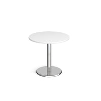 Pisa circular dining table with round base