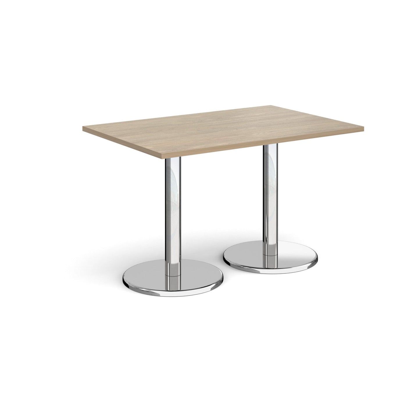 Pisa rectangular dining table with round bases