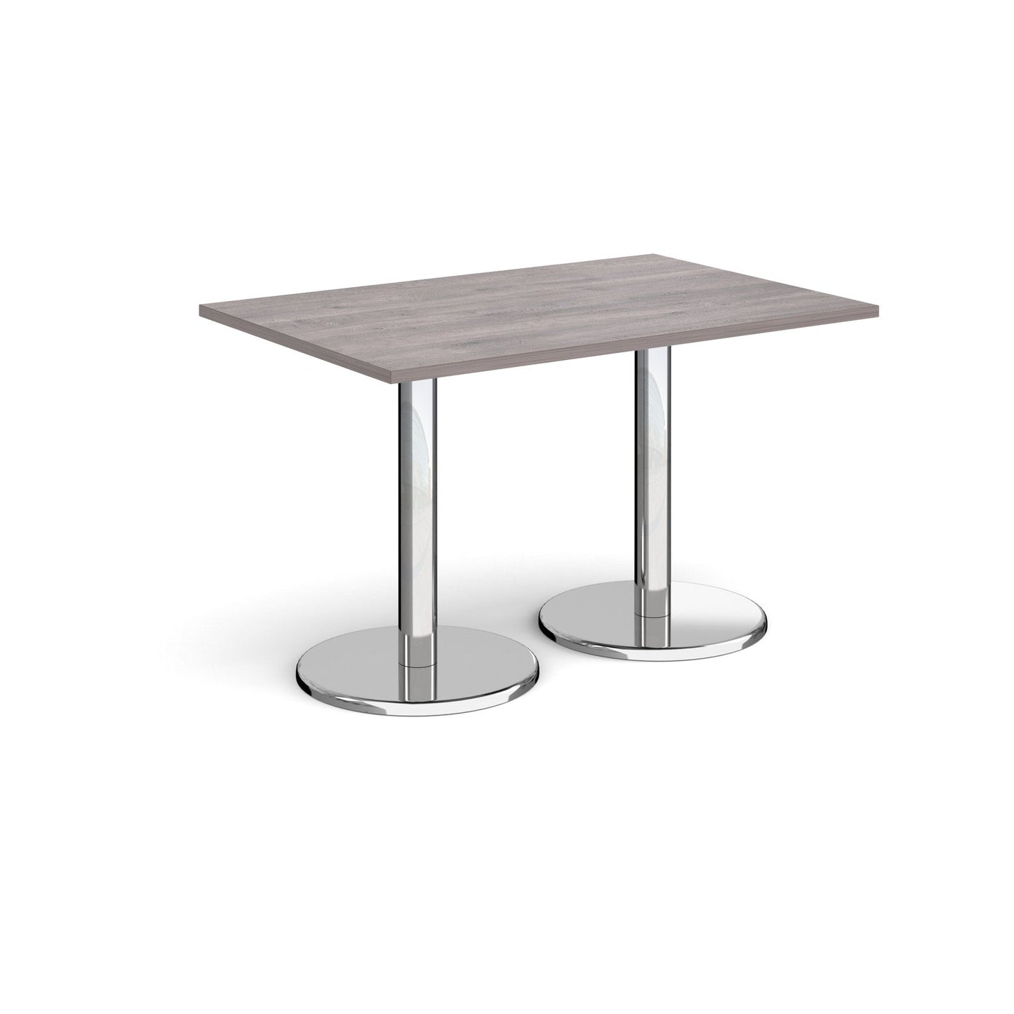 Pisa rectangular dining table with round bases