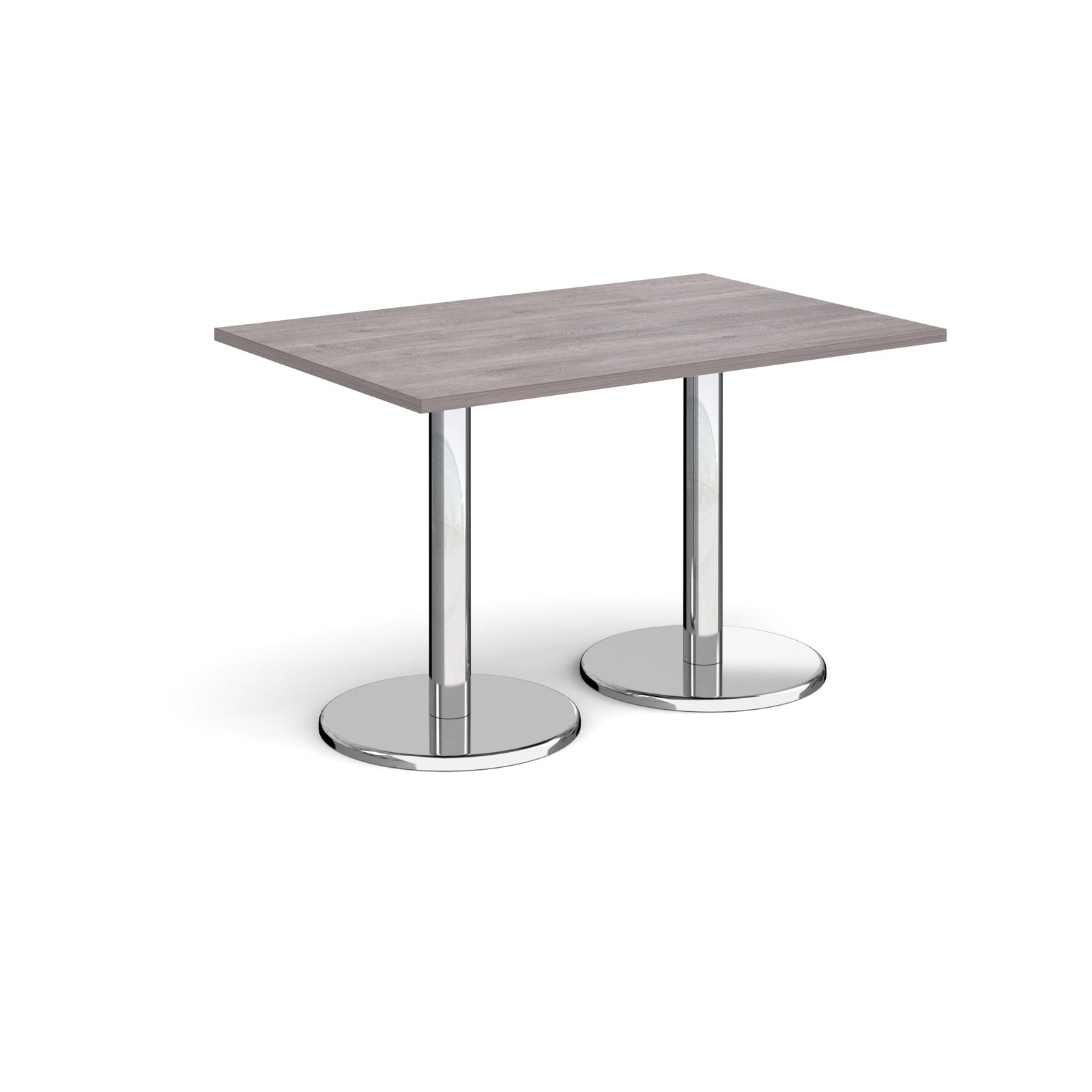 Pisa rectangular dining table with round bases