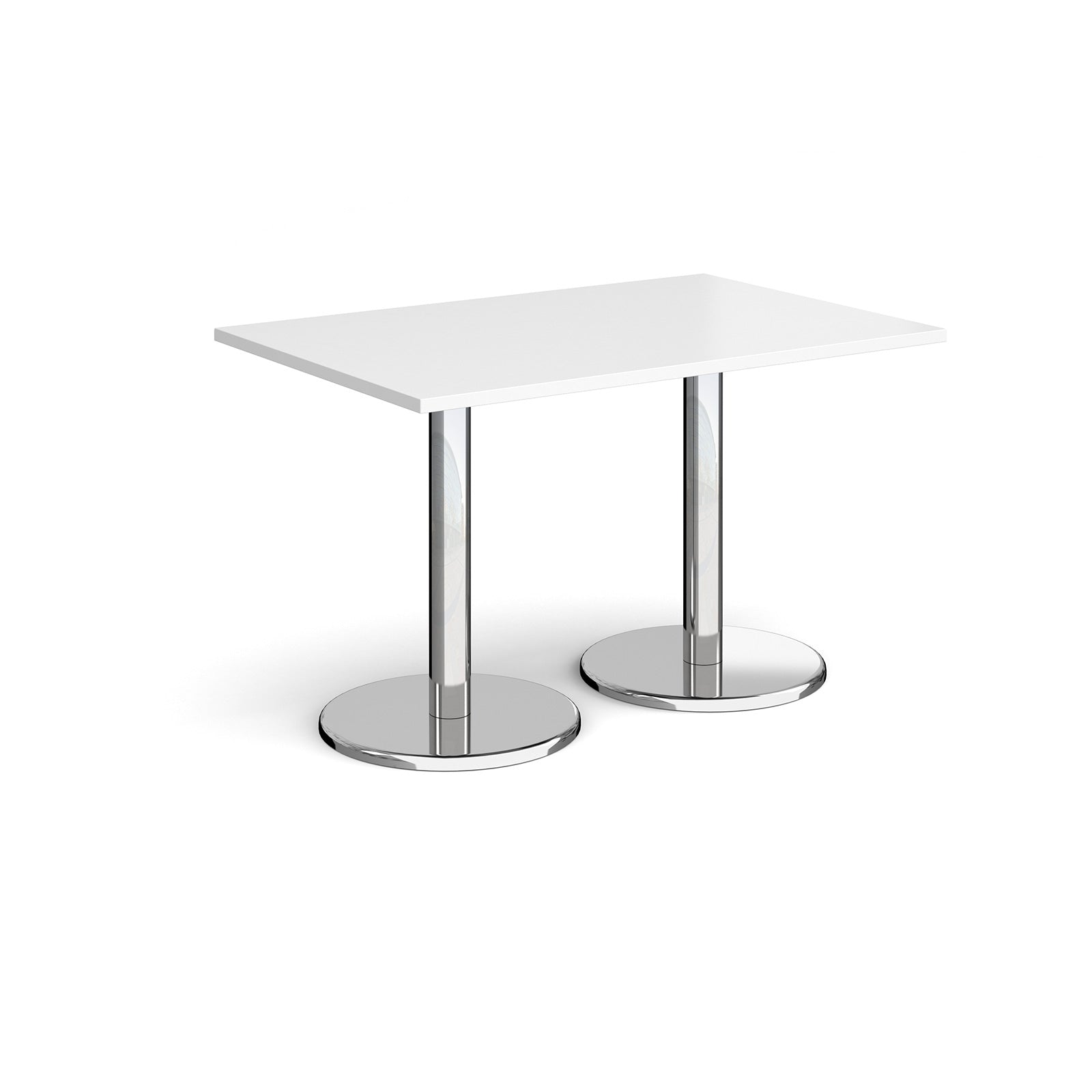 Pisa rectangular dining table with round bases