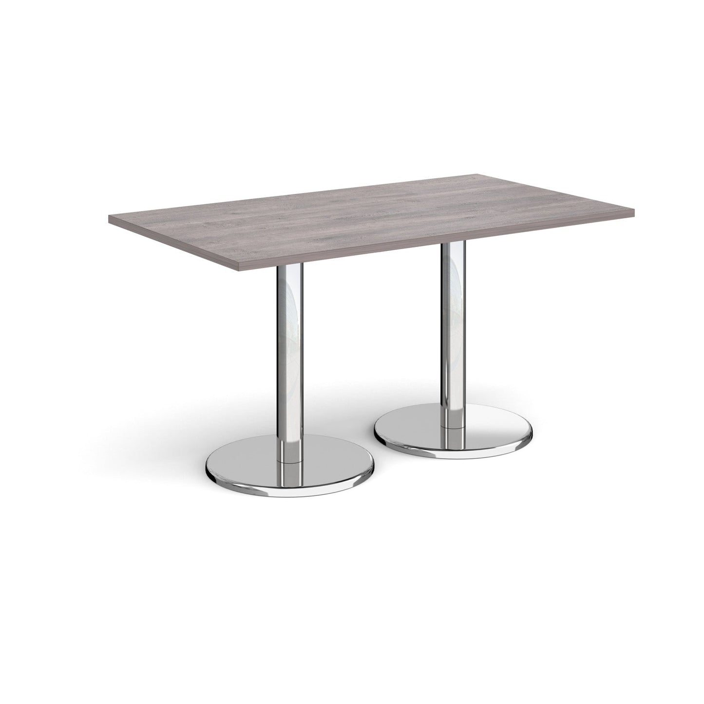 Pisa rectangular dining table with round bases