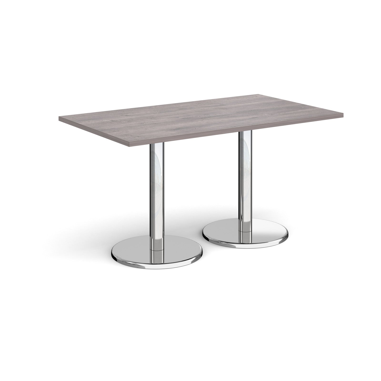 Pisa rectangular dining table with round bases