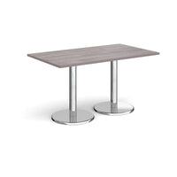 Pisa rectangular dining table with round bases