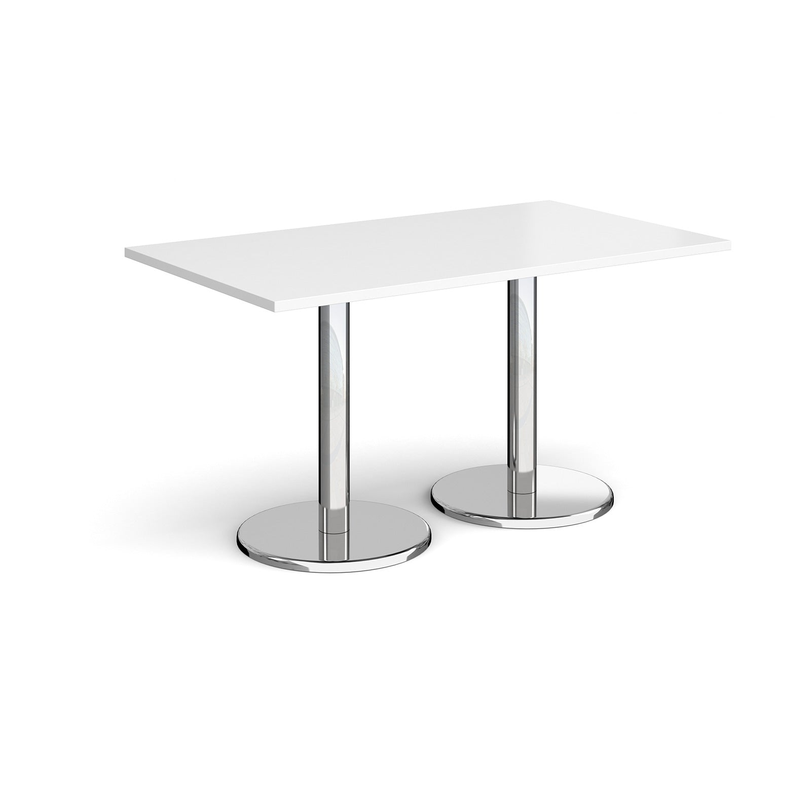 Pisa rectangular dining table with round bases