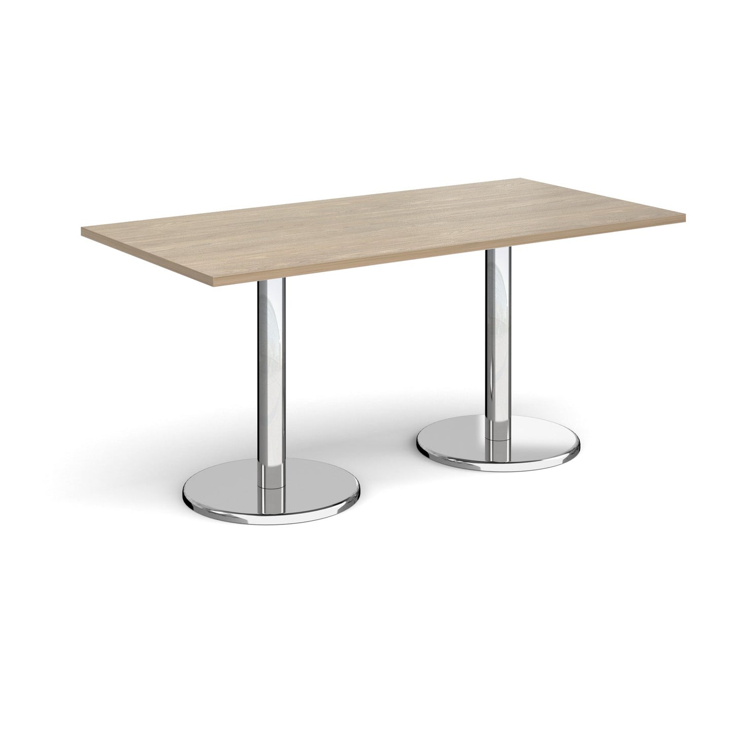 Pisa rectangular dining table with round bases