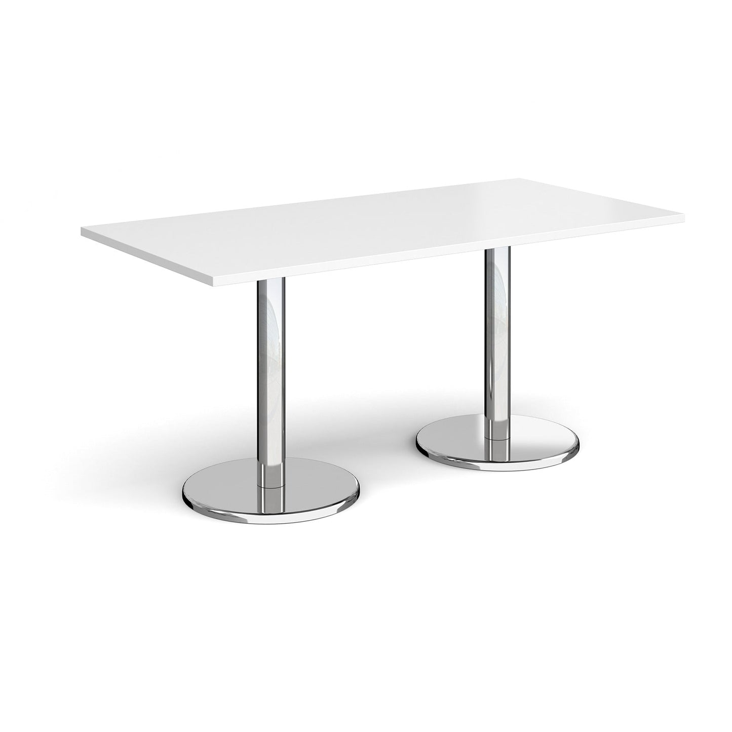 Pisa rectangular dining table with round bases