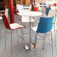 Pisa circular poseur table with round base