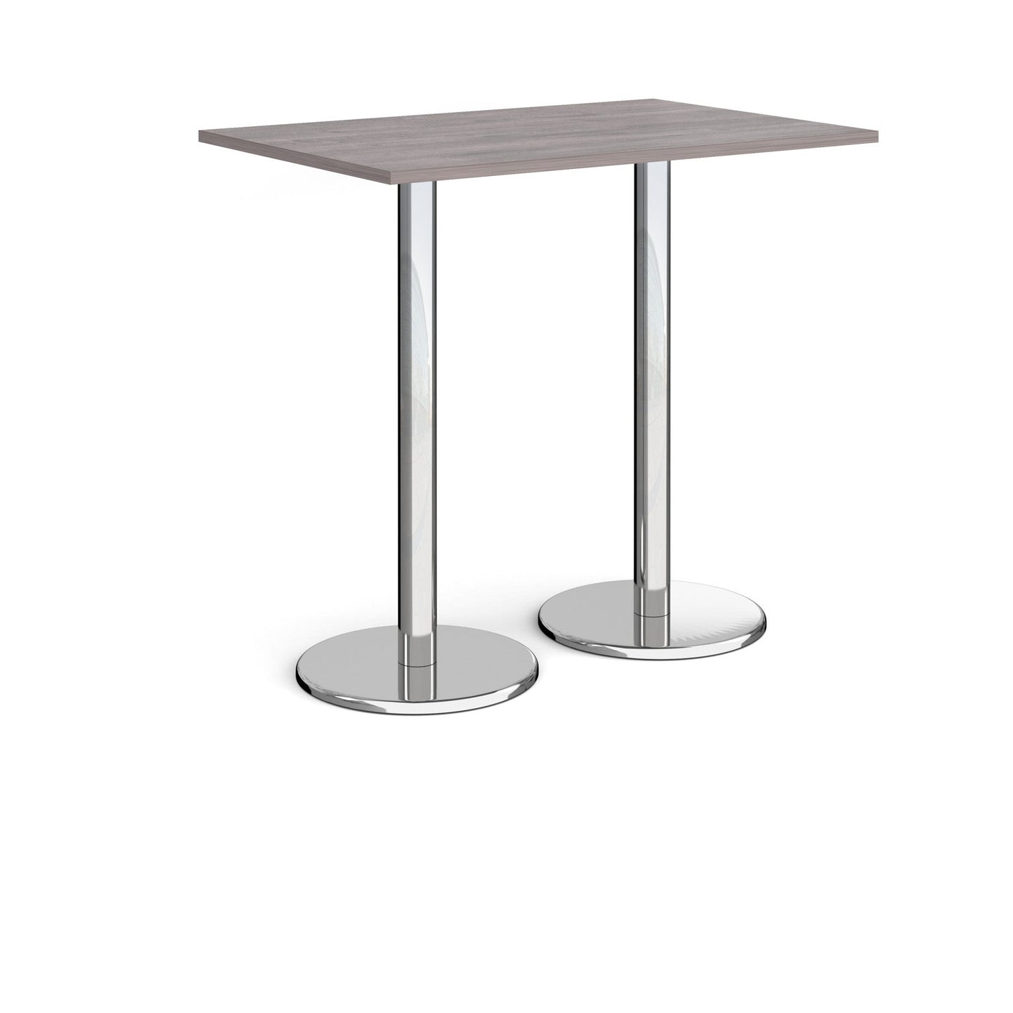 Pisa rectangular poseur table with round bases