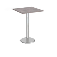 Pisa square poseur table with round base