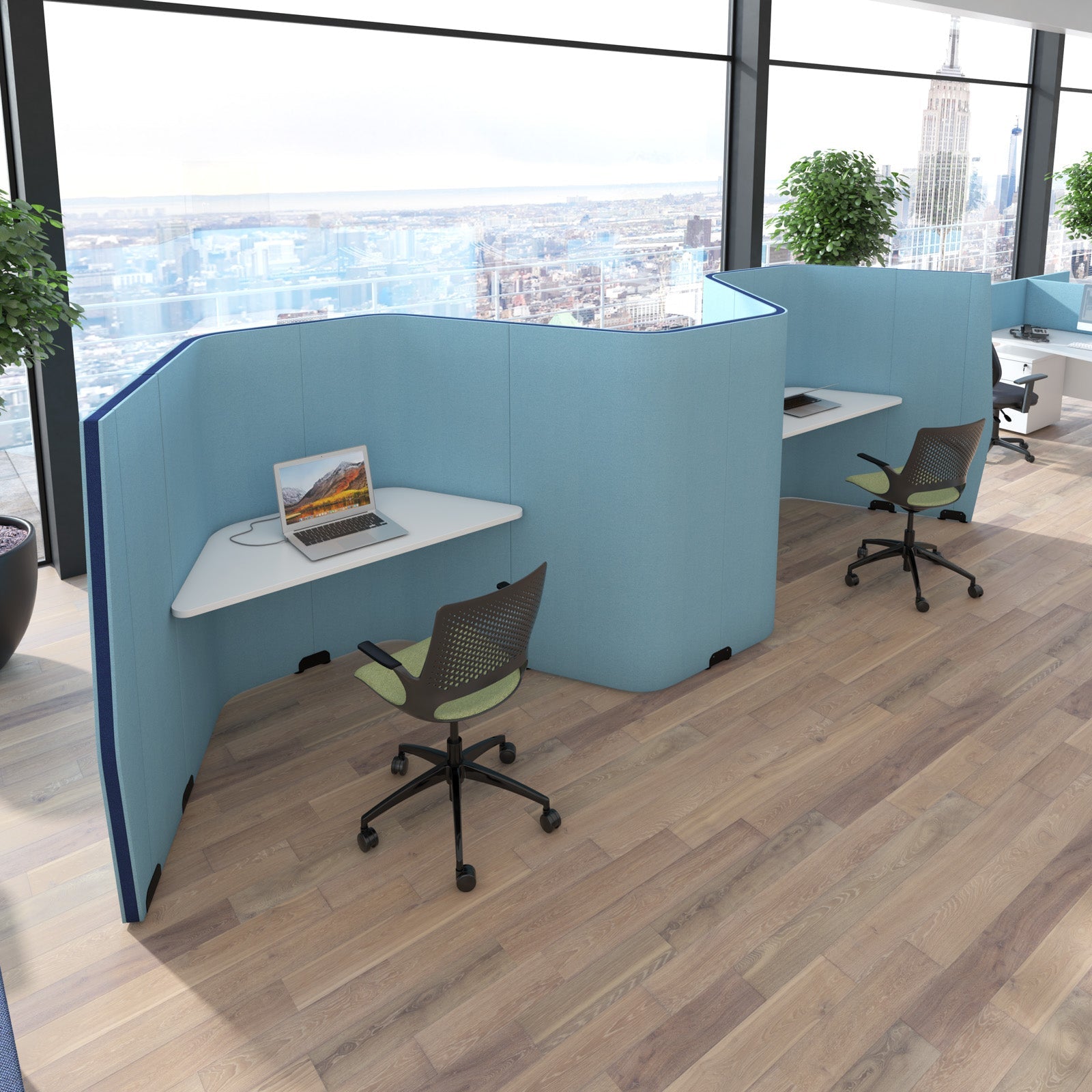 Priva angled workstations