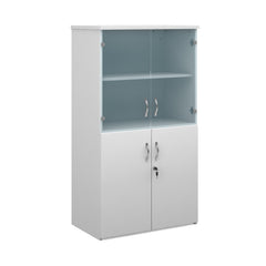 Duo Combination Unit With Glass Upper Doors