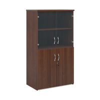 Universal combination unit with glass upper doors