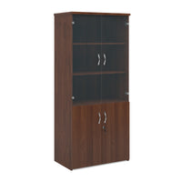 Universal combination unit with glass upper doors