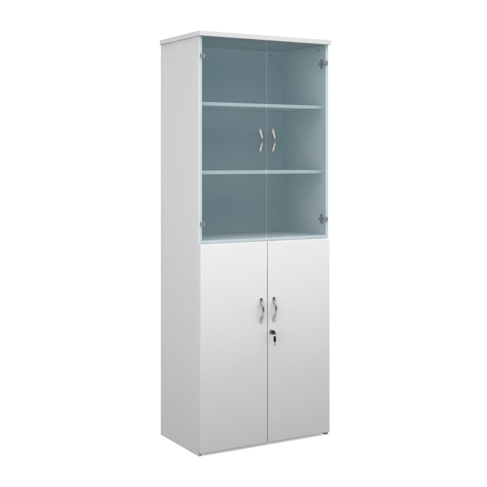 Duo Combination Unit With Glass Upper Doors
