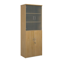 Universal combination unit with glass upper doors