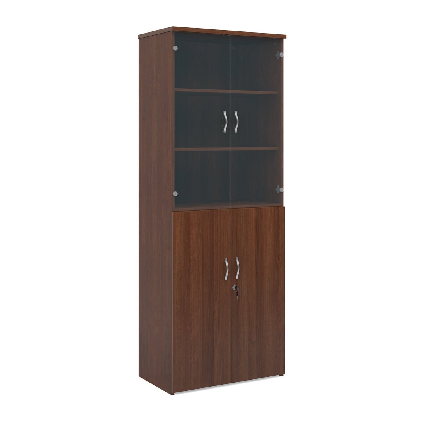 Universal combination unit with glass upper doors