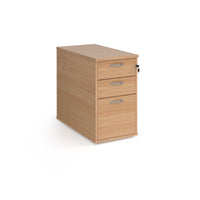 Desk high pedestal 800mm with silver handles