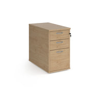 Desk high pedestal 800mm with silver handles