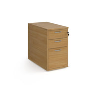 Desk high pedestal 800mm with silver handles