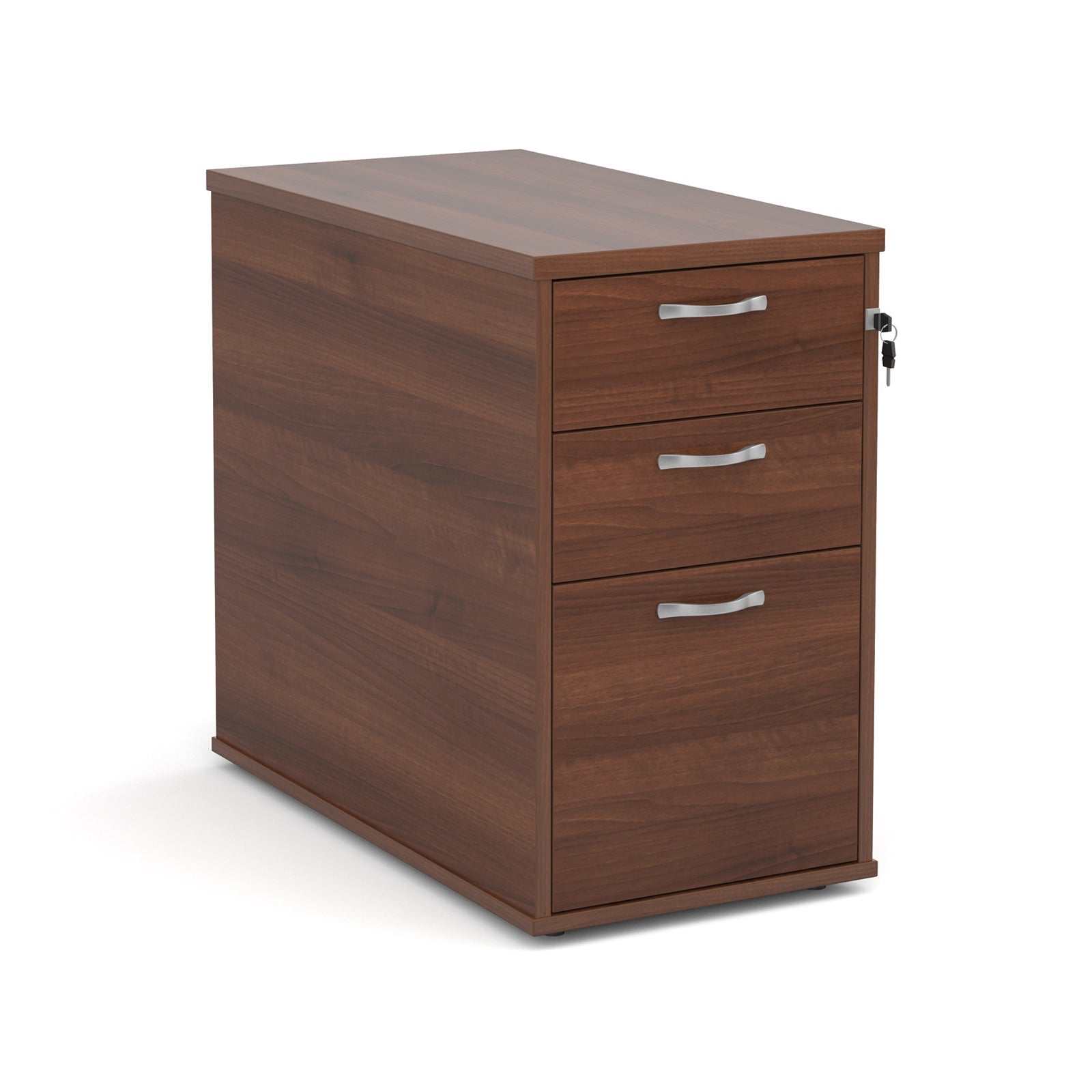 Desk High Pedestal 800Mm With Silver Handles