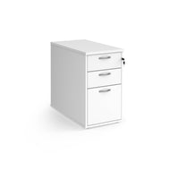 Desk high pedestal 800mm with silver handles