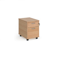 Mobile pedestal with silver handles