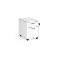 Mobile pedestal with silver handles