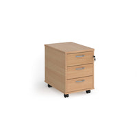 Mobile pedestal with silver handles