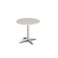 Roma circular dining table with 4 leg base