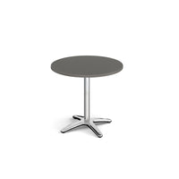 Roma circular dining table with 4 leg base