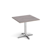 Roma square dining table with 4 leg base