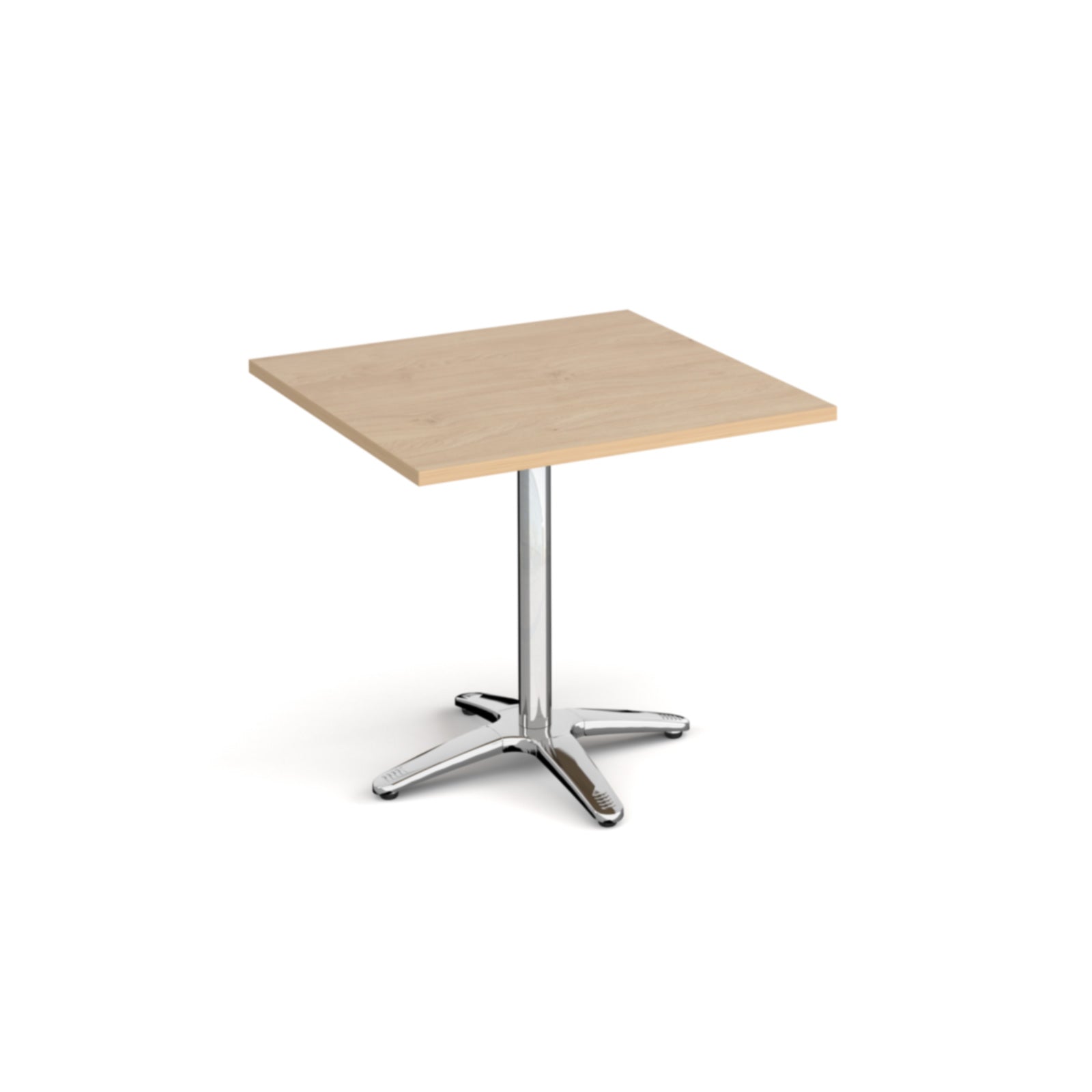 Roma square dining table with 4 leg base