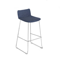 Remy high stool with chrome frame