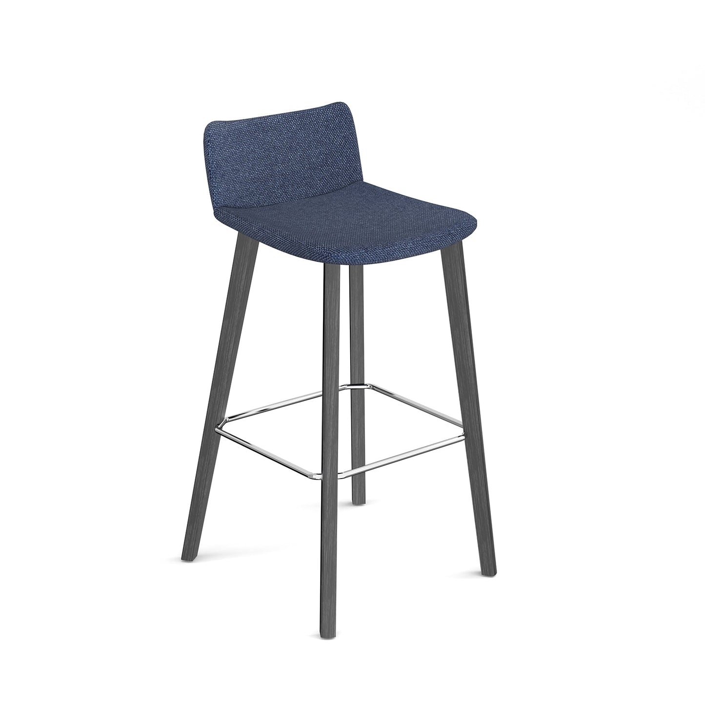 Remy high stool with wooden legs