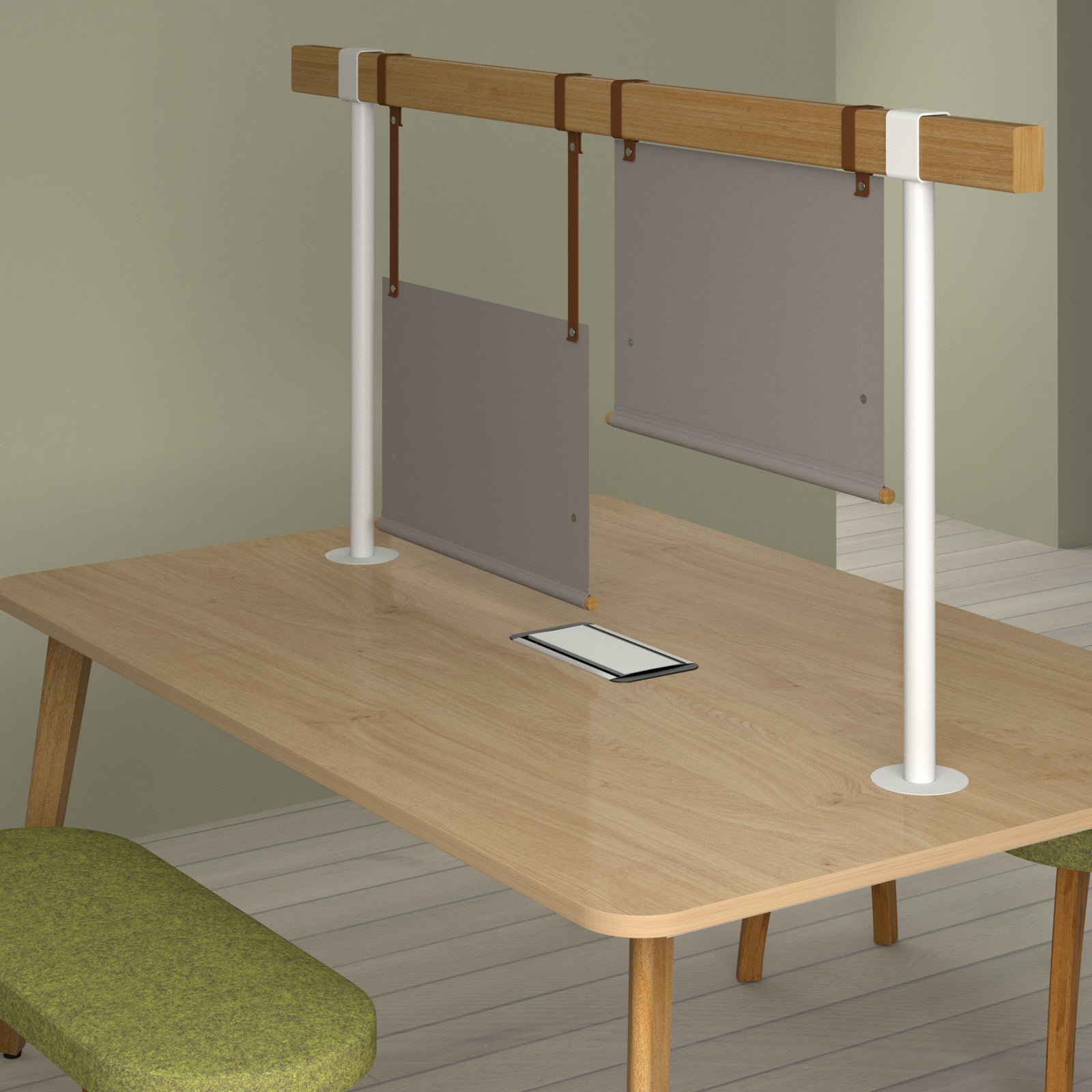 Saxon worktable hanging screen