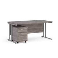 Maestro 25 desk 800mm with 2 drawer pedestal