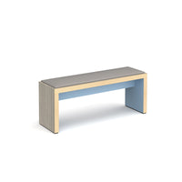 Slab low bench with seat pad