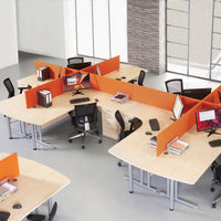 Straight desktop fabric screen - MTO