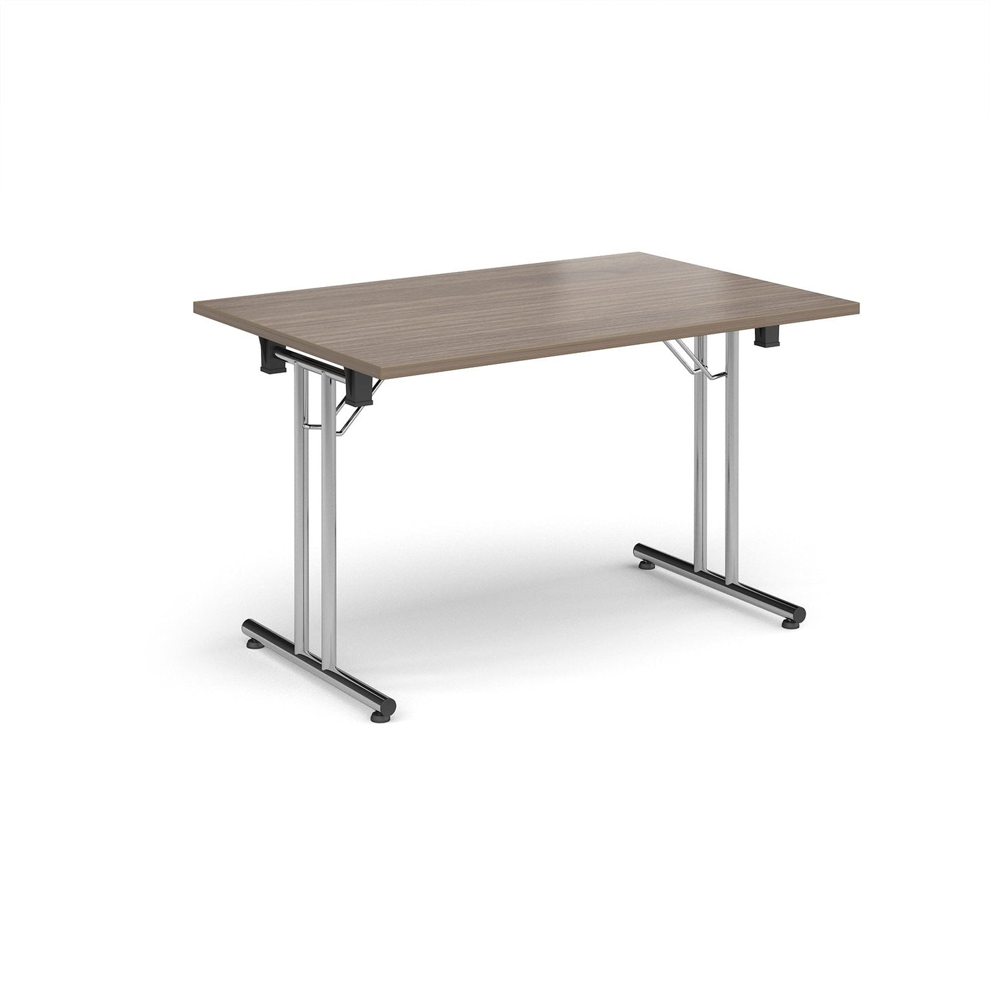 Rectangular folding leg table with straight feet