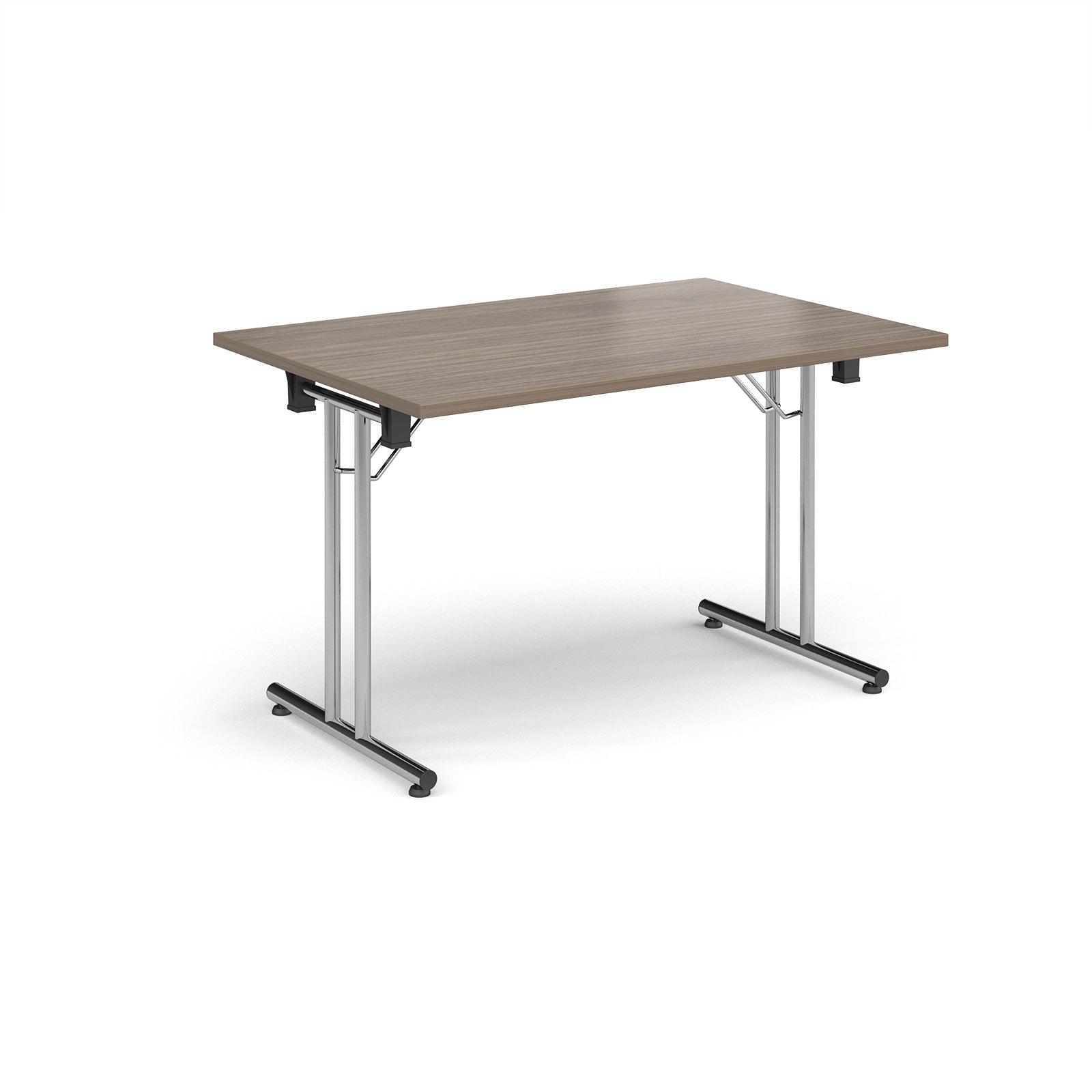 Rectangular folding leg table with straight feet