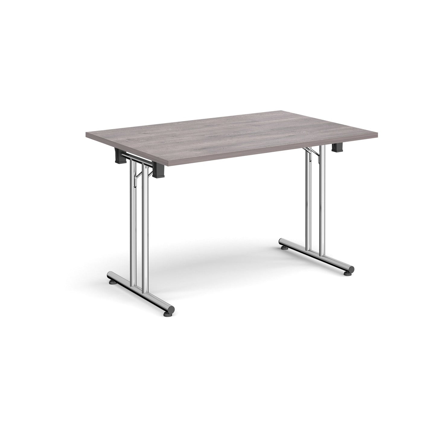 Rectangular folding leg table with straight feet