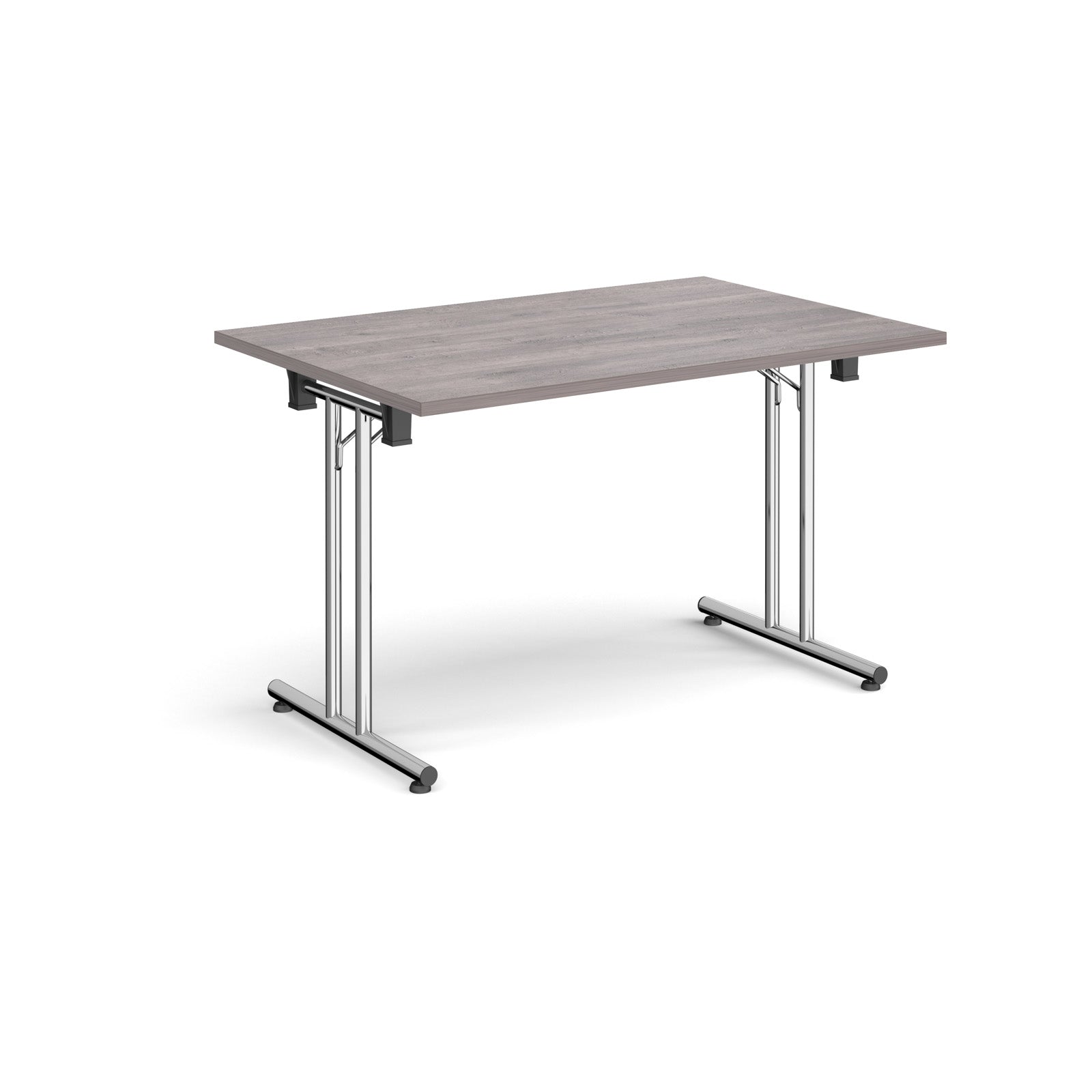 Rectangular folding leg table with straight feet