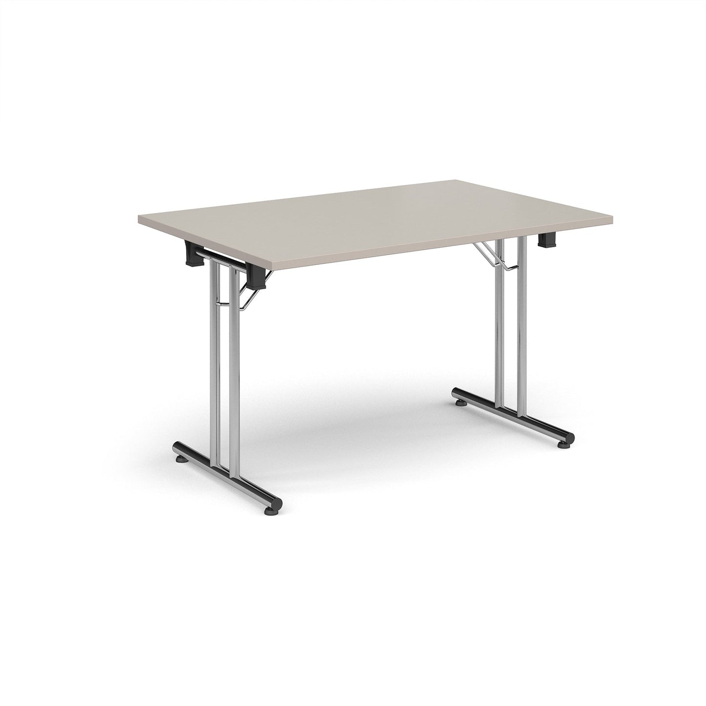 Rectangular folding leg table with straight feet
