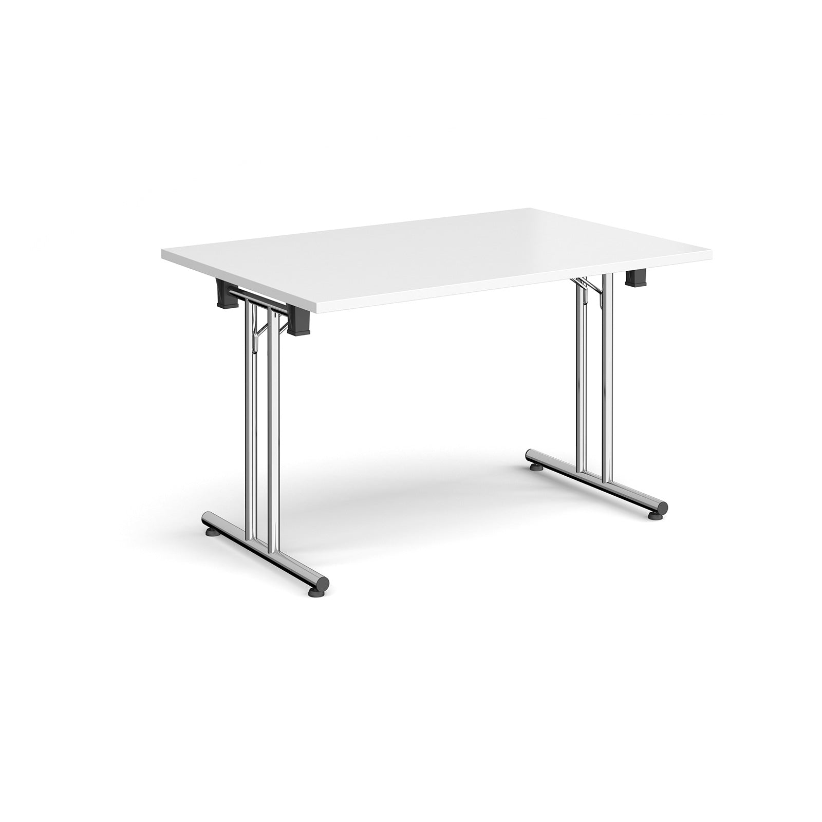 Rectangular folding leg table with straight feet